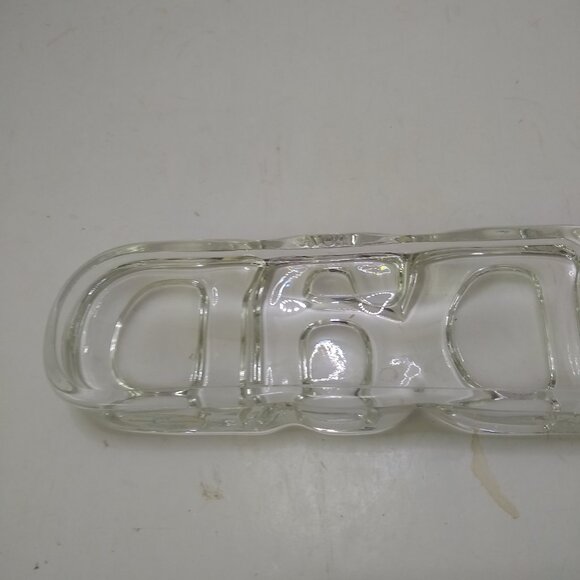 Vintage Glass Dad Paperweight from Avon / Fostoria Glass / Early 1980's Decor - Picture 4 of 5